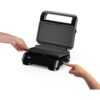 Sandwich maker BRAUN SnackMaker 5  SM5006 – 0X23100003, 800W,  1 set plăci waffle, 1 set plăci grill, Negru argintiu