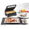 Sandwich maker BRAUN SnackMaker 5  SM5006 – 0X23100003, 800W,  1 set plăci waffle, 1 set plăci grill, Negru argintiu