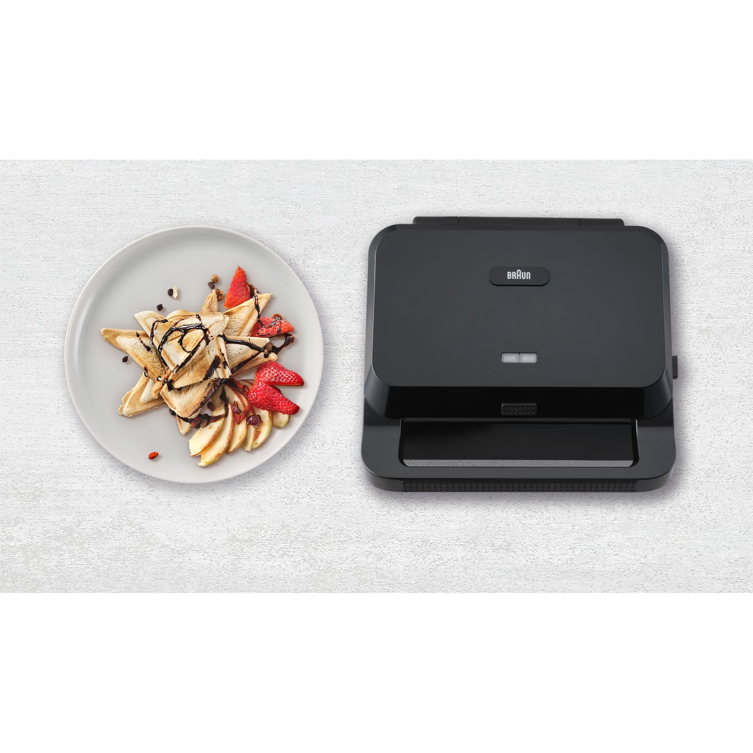 Sandwich maker BRAUN SnackMaker 5 SM5000 – 0X23100000, 800W, 1 set plăci sandwich, Negru