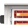 Prăjitor de pâine BOSCH DesignLine TAT3P420, 820-970W, 2 sloturi, Dezghețare, Încălzire, Grătar chifle, High Lift, Buton STOP, Senzor electronic pentru prăjire uniformă, Stainless Steel and Black