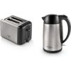 Prăjitor de pâine BOSCH DesignLine TAT3P420, 820-970W, 2 sloturi, Dezghețare, Încălzire, Grătar chifle, High Lift, Buton STOP, Senzor electronic pentru prăjire uniformă, Stainless Steel and Black
