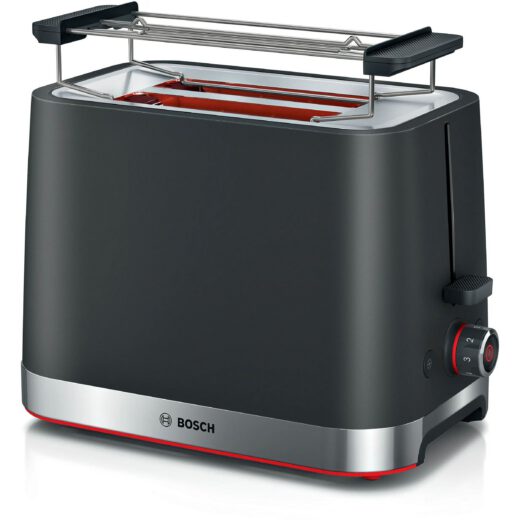 Prăjitor pâine compact BOSCH MyMoment TAT4M223  2 sloturi  Dezghețare  Încălzire  High Lift  Negru