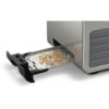 Prăjitor de pâine compact BOSCH TAT7S25, 860~1050W (6 trepte), 2 fante, Dezghețare, Încălzire, High Lift, Grătar chifle integrat, Buton STOP, Centrare automată, Oprire automată, Graphite
