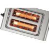 Prăjitor de pâine compact BOSCH TAT7S25, 860~1050W (6 trepte), 2 fante, Dezghețare, Încălzire, High Lift, Grătar chifle integrat, Buton STOP, Centrare automată, Oprire automată, Graphite