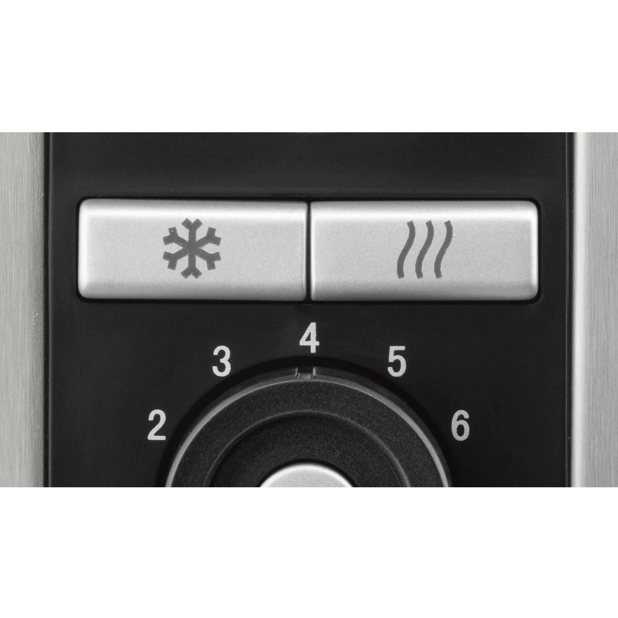 Prăjitor de pâine compact BOSCH TAT7S25, 860~1050W (6 trepte), 2 fante, Dezghețare, Încălzire, High Lift, Grătar chifle integrat, Buton STOP, Centrare automată, Oprire automată, Graphite