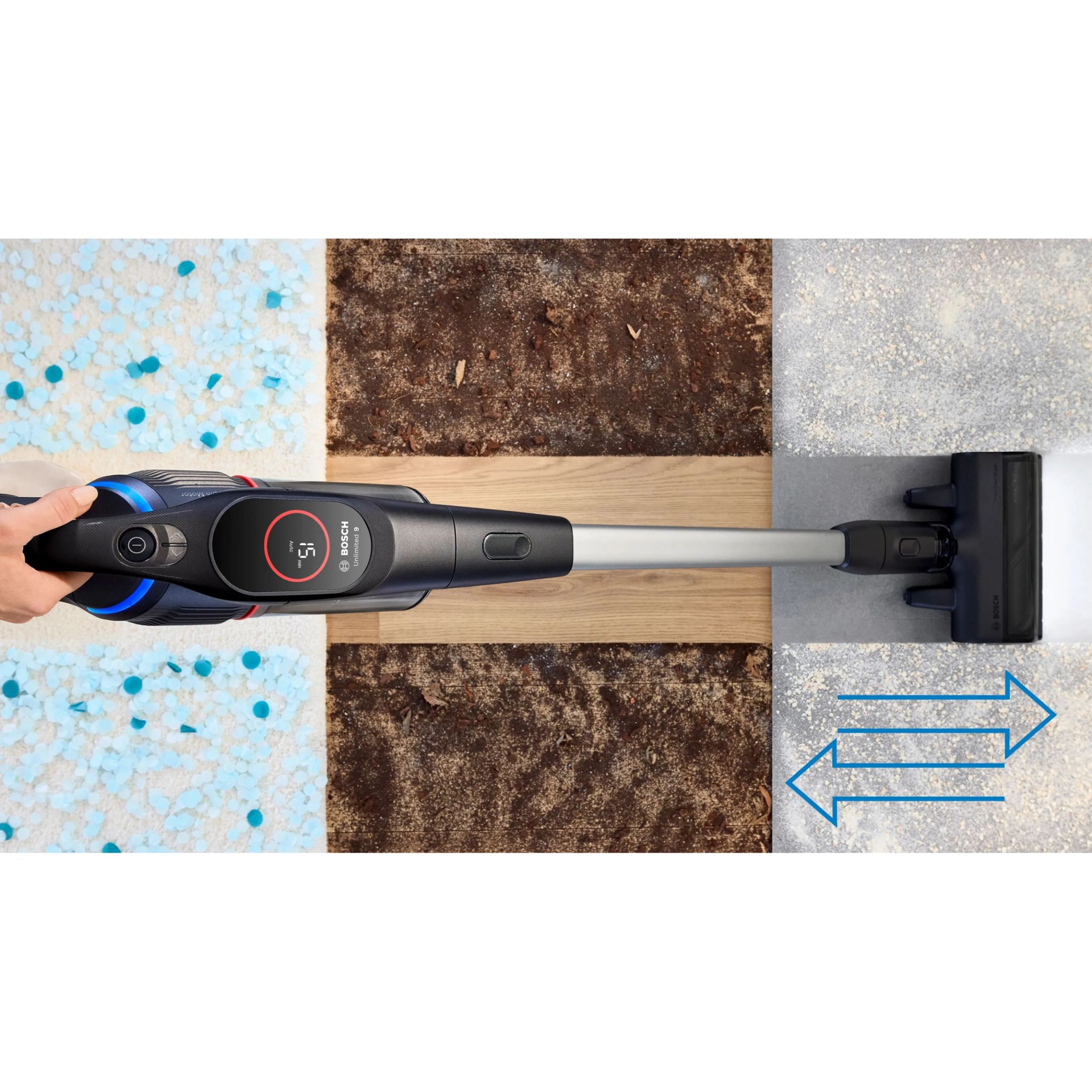 Aspirator vertical BOSCH Serie 9 Unlimited BCS931BQC, Black
