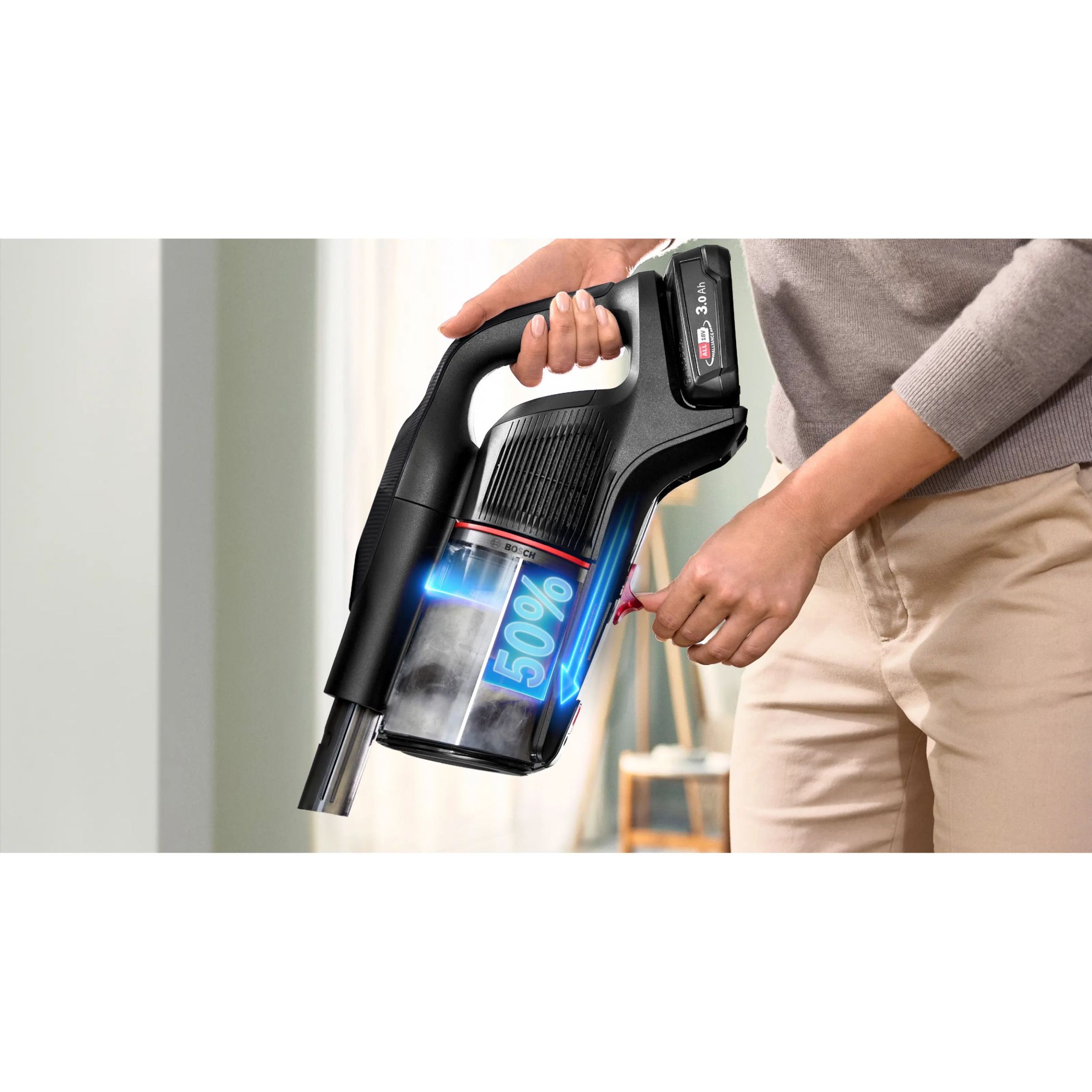 Aspirator vertical BOSCH Serie 9 Unlimited BCS931BQC, Black