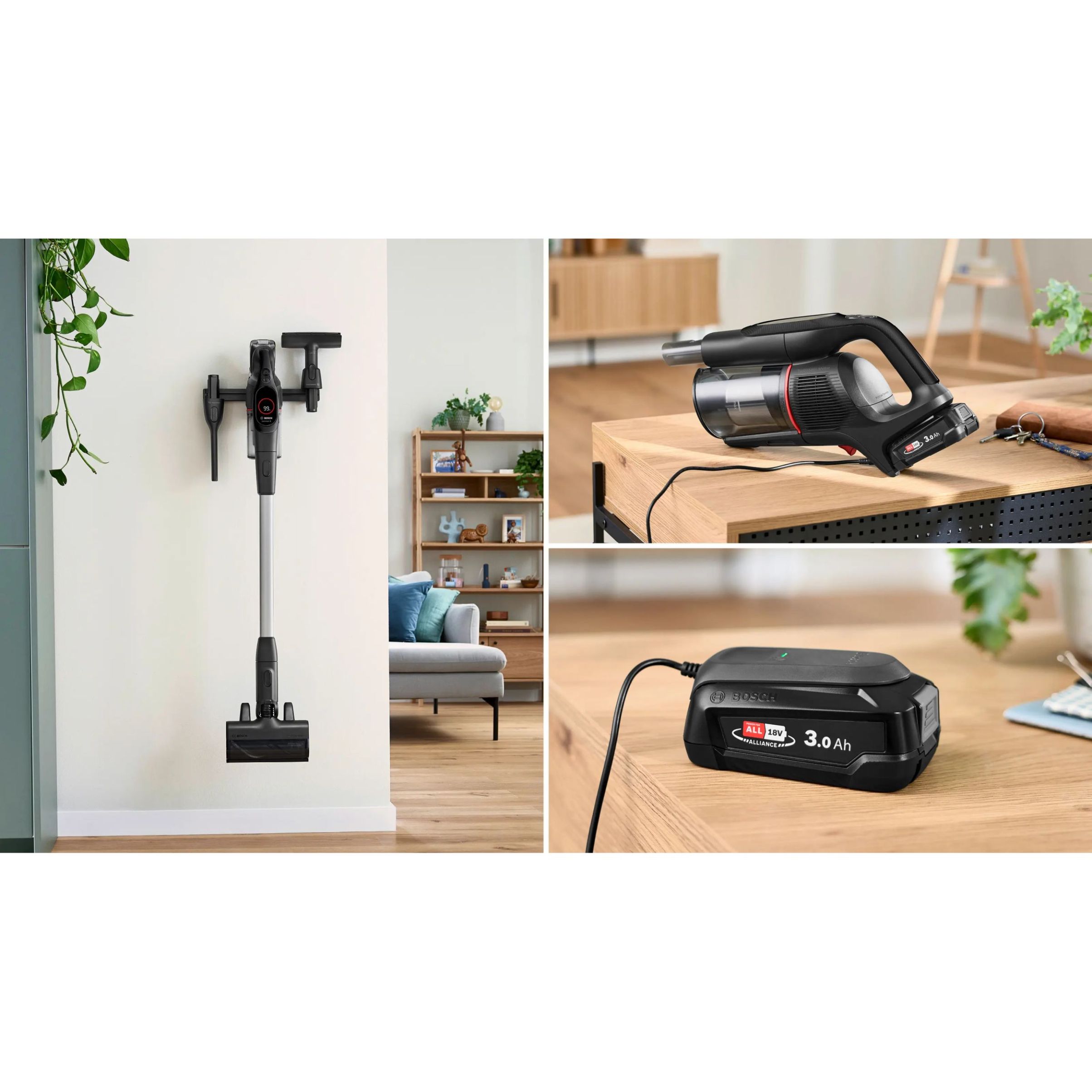 Aspirator vertical BOSCH Serie 9 Unlimited BCS931BQC, Black