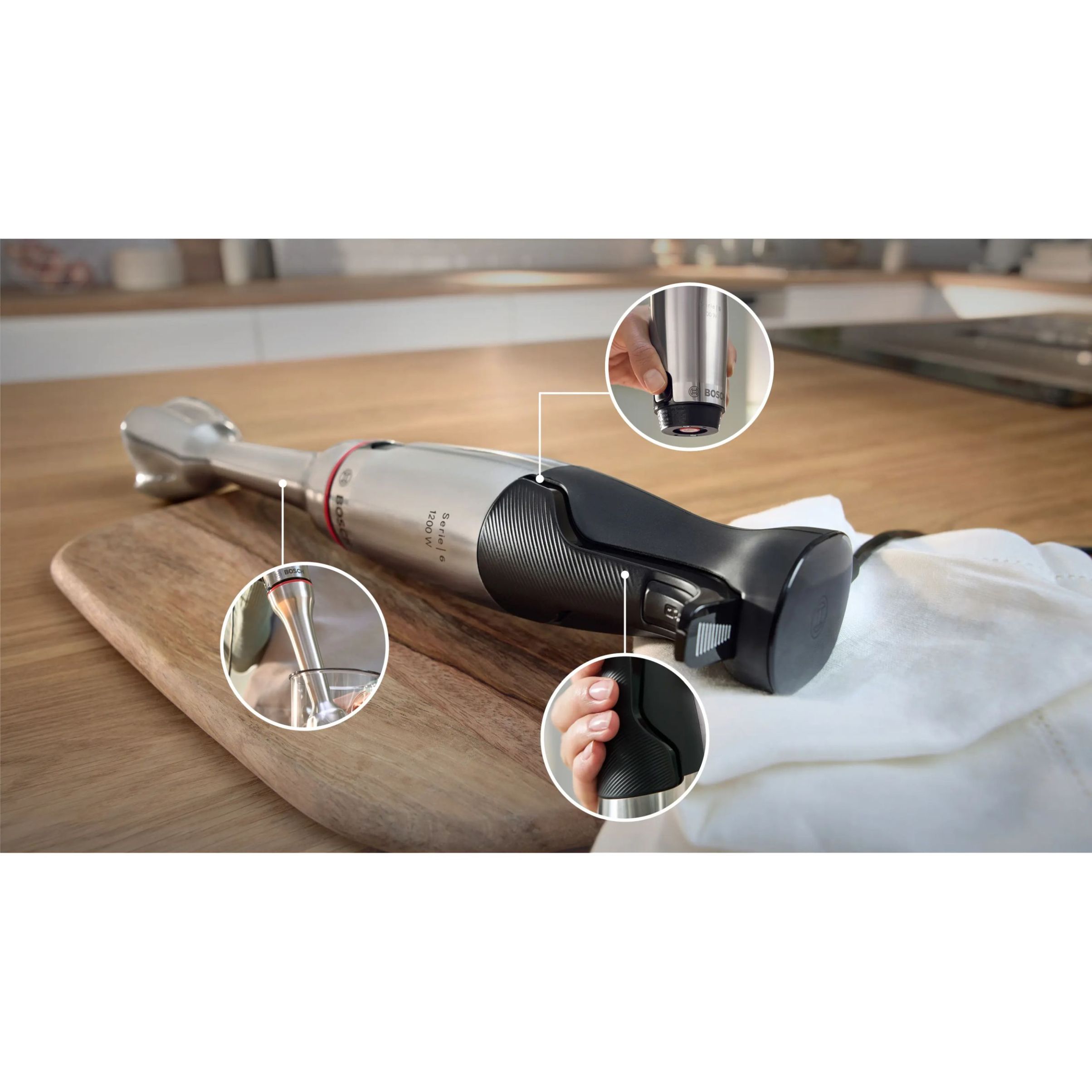 Blender de mână BOSCH Serie 6 ErgoMaster MSM6M852
