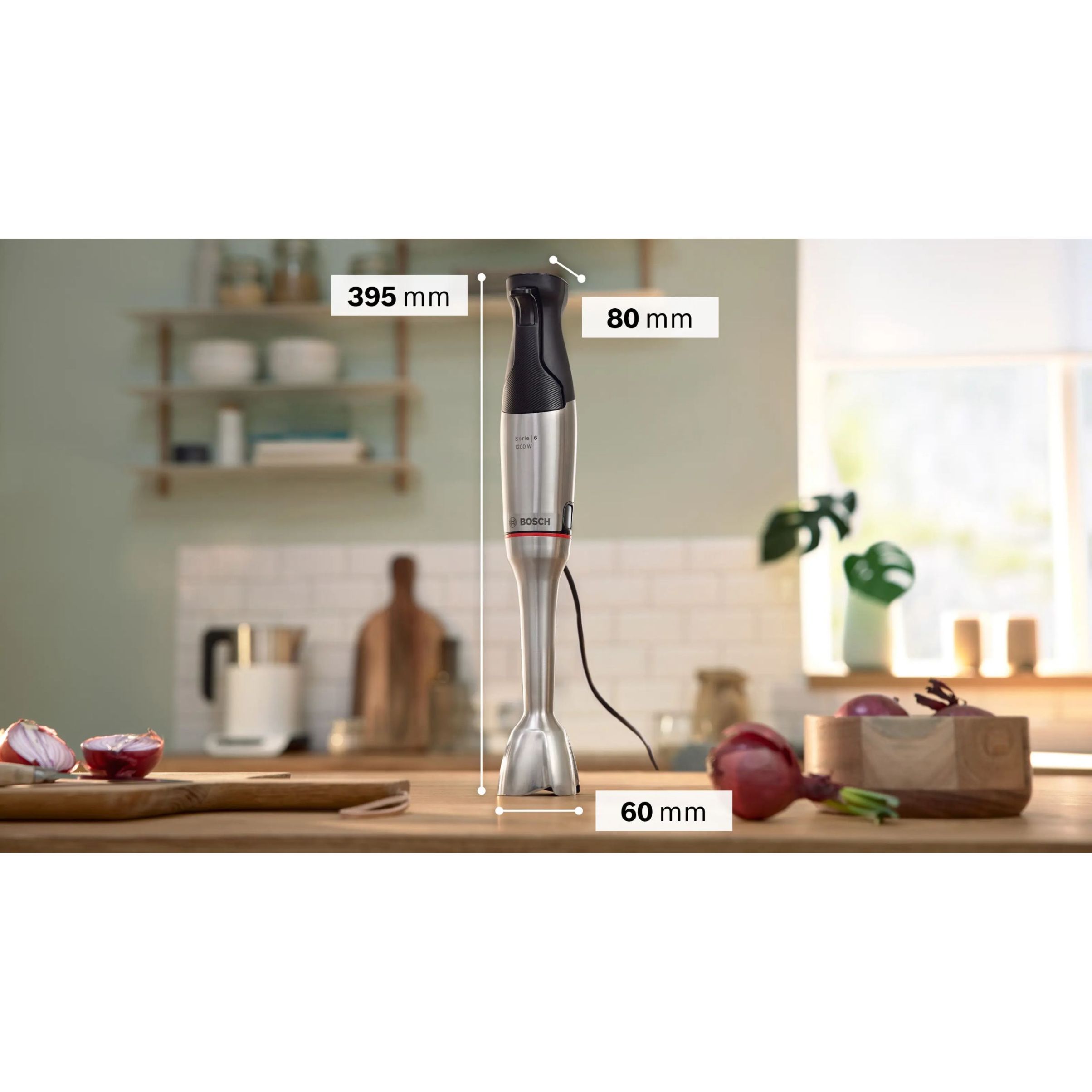 Blender de mână BOSCH Serie 6 ErgoMaster MSM6M830, 1200W, Inox