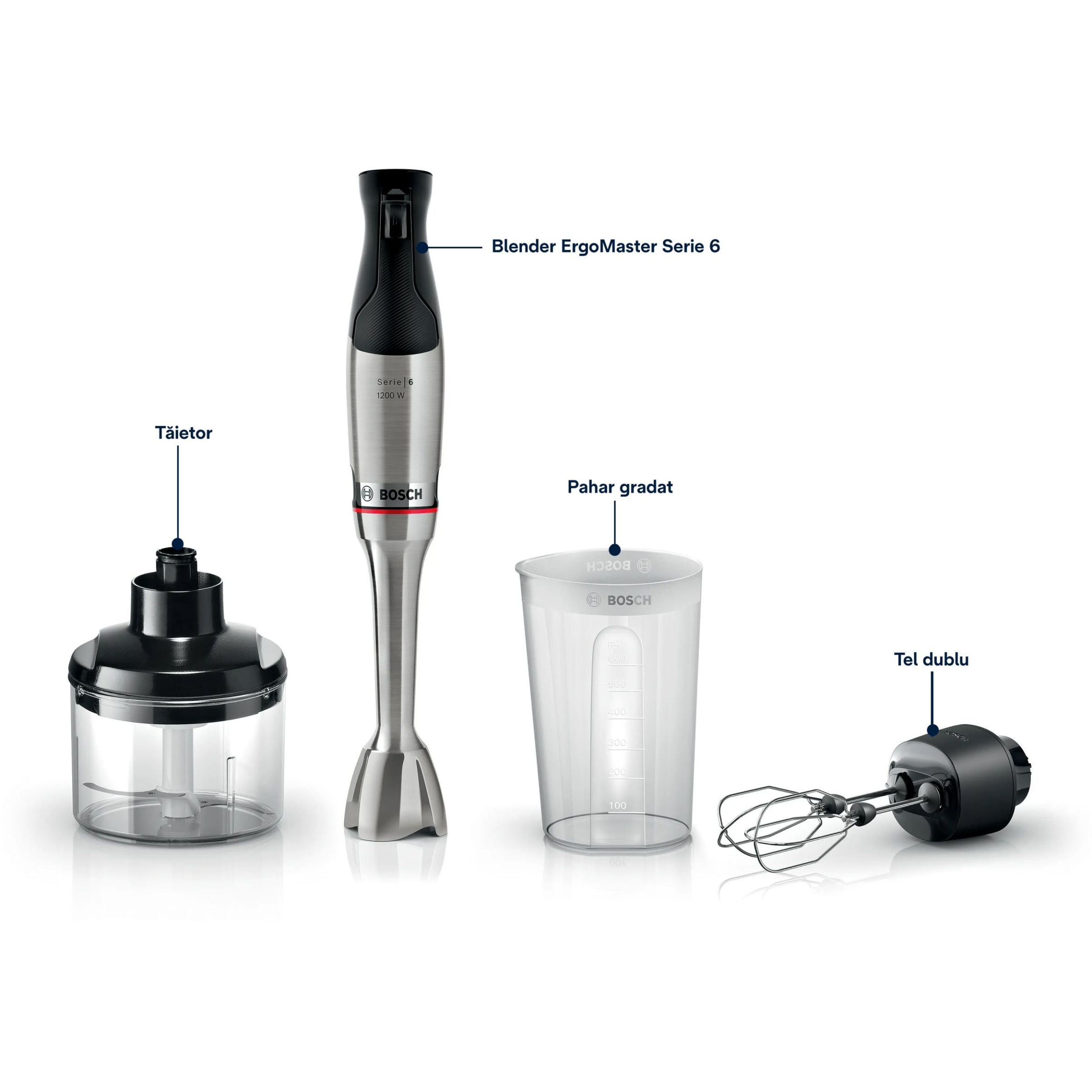 Blender de mână BOSCH Serie 6 ErgoMaster MSM6M824