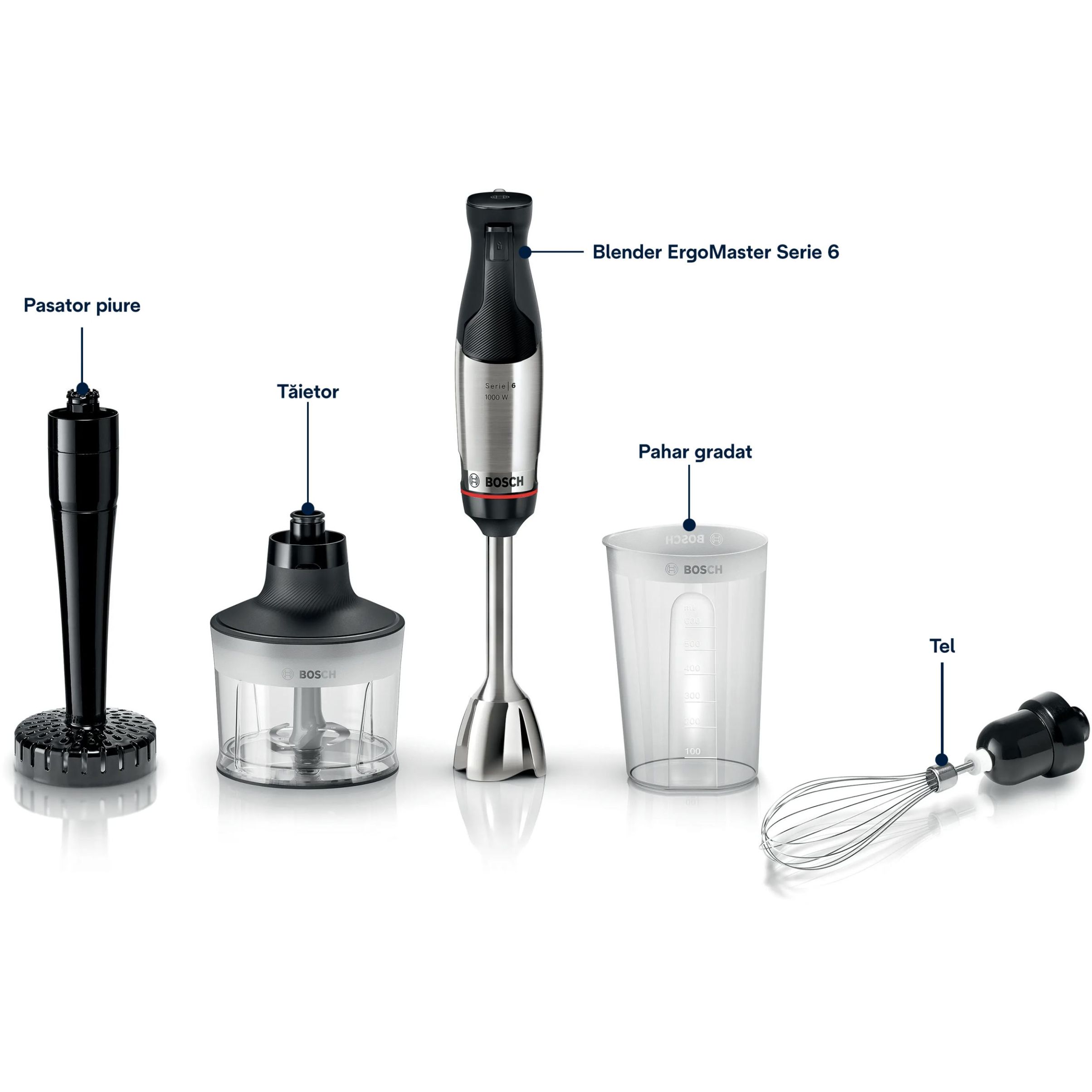 Blender de mână BOSCH Serie 6 ErgoMaster MSM6M633