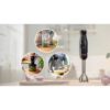 Blender de mână BOSCH Serie 4 ErgoMaster MSM4B624, 1000W, Piano Black