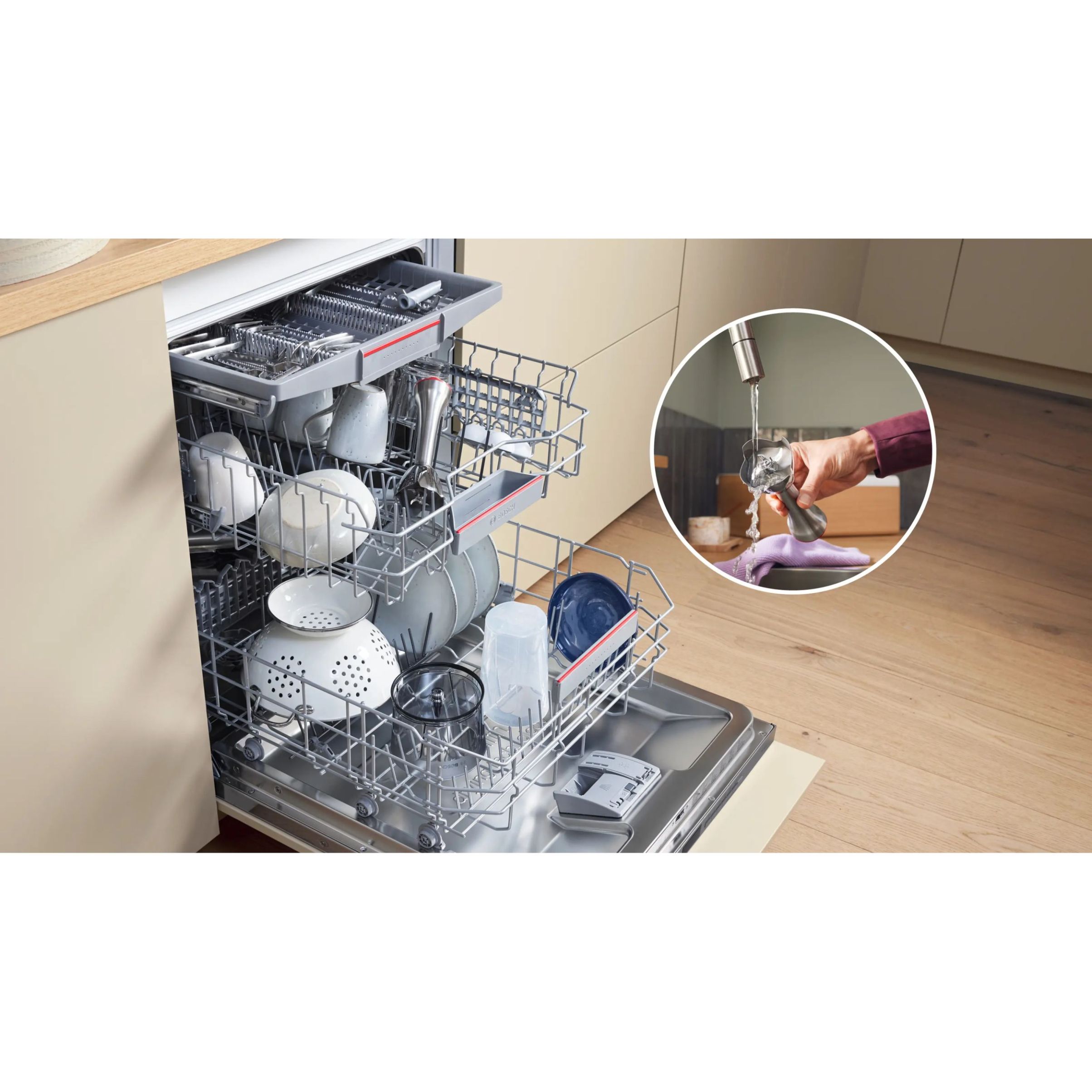 Blender de mână BOSCH Serie 8 ErgoMaster MSM8M930, 1500W, Stainless Steel