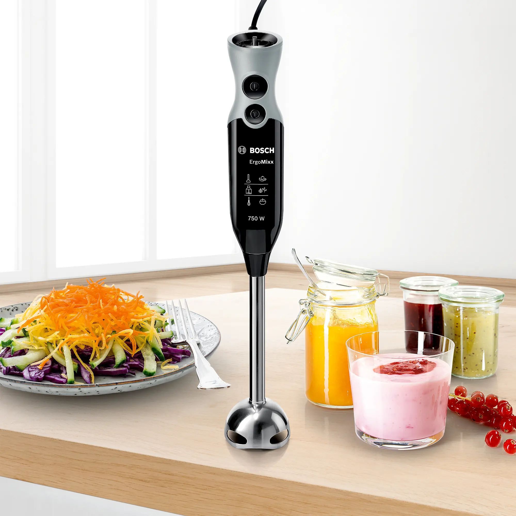 Blender de mână BOSCH ErgoMixx MSM67170, 750W