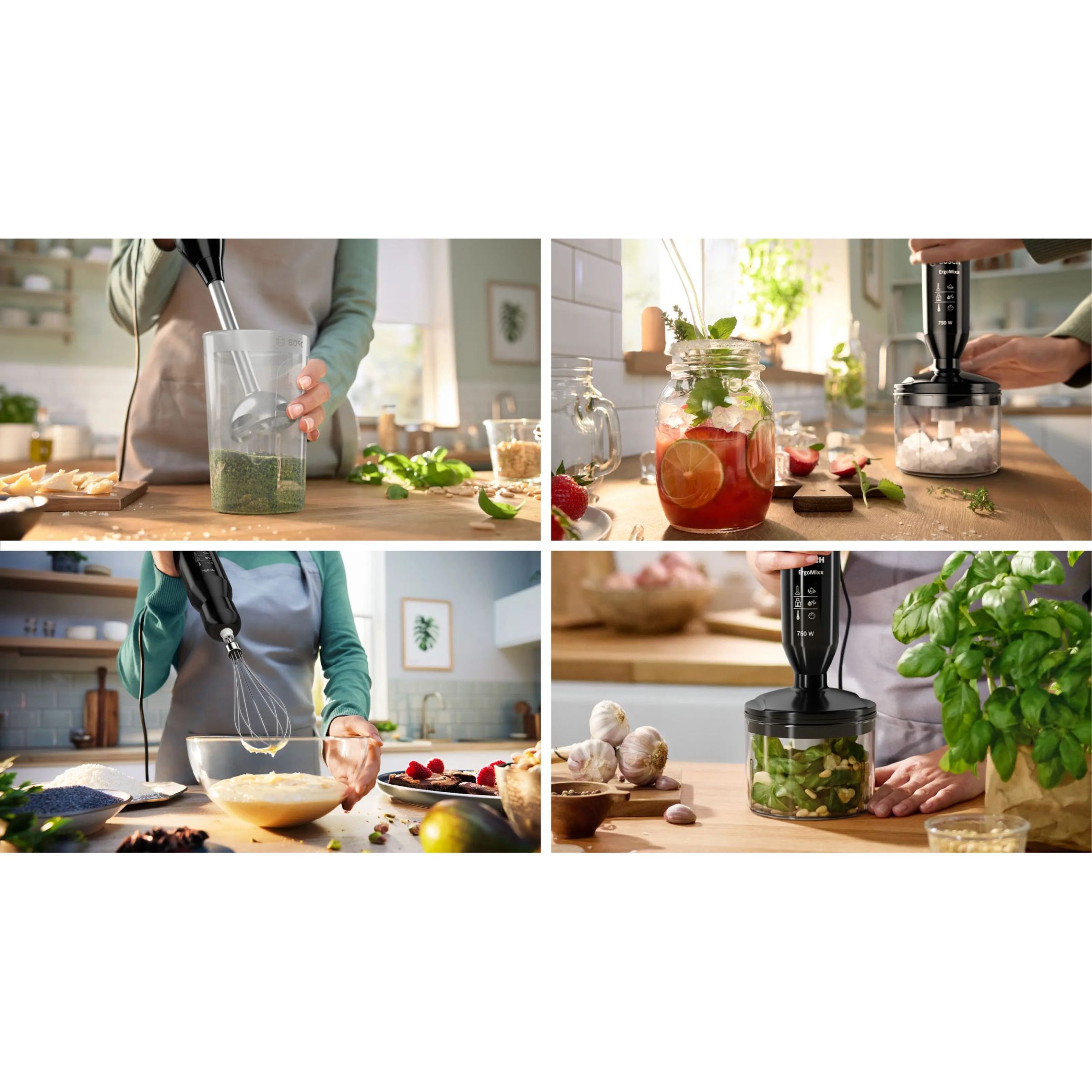 Blender de mână BOSCH ErgoMixx MSM67170, 750W