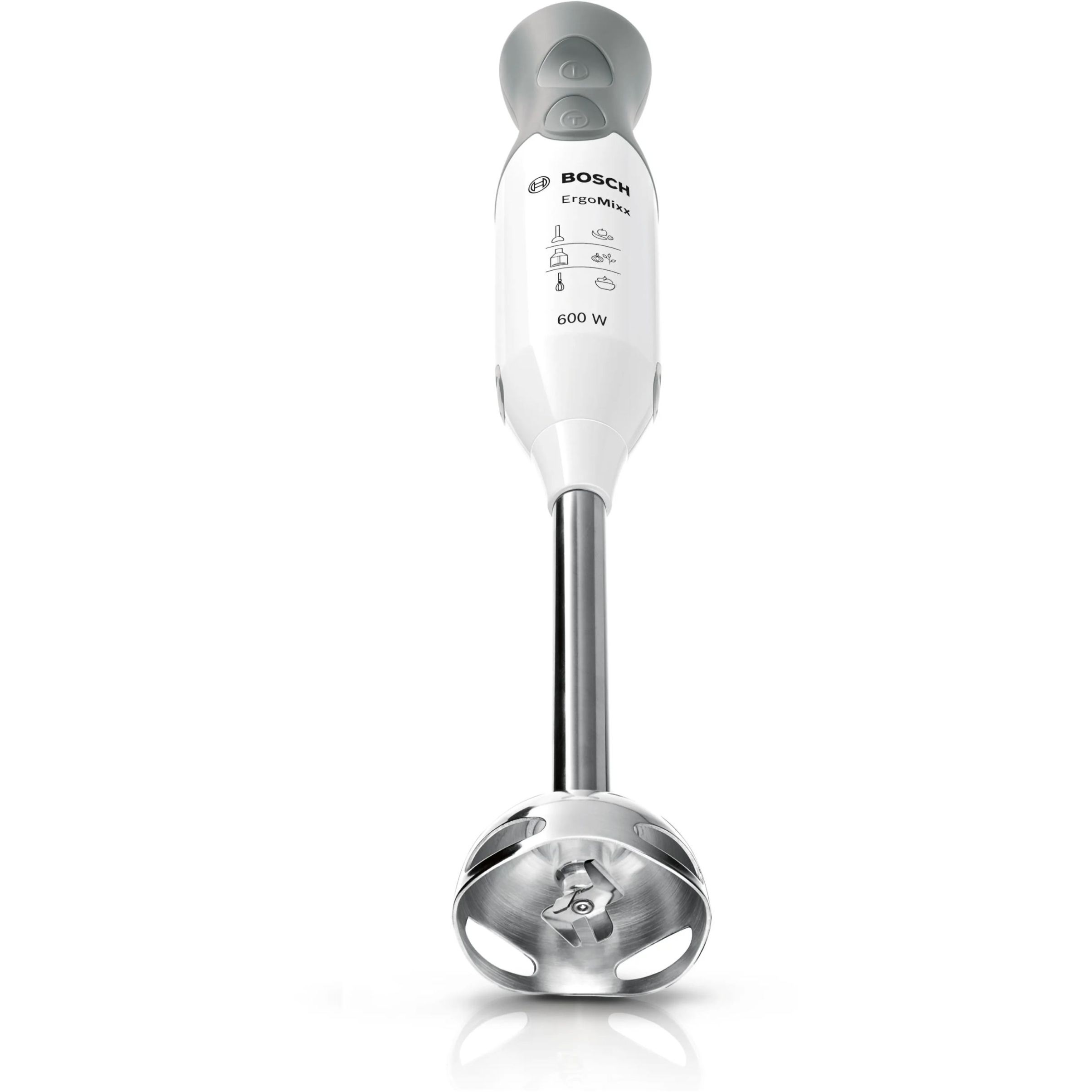 Blender de mână BOSCH ErgoMixx MSM66120, 600W, Alb