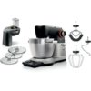 Robot de bucătărie planetar BOSCH Serie 8 MUMS8 Scale MUMS8ZS13  1800W (7 trepte)  Bol inox șlefuit 6l cu mânere  Set patiserie  Cântar  Cronometru  SoftStart  AirCooling  Carcasă metalică  Pearl Silver