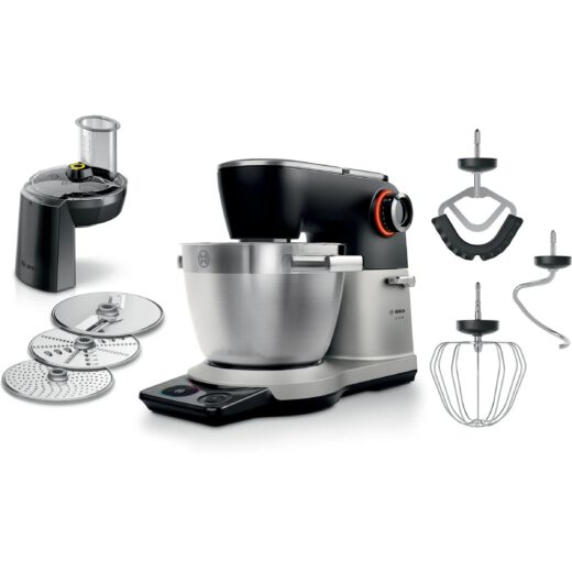 Robot de bucătărie planetar BOSCH Serie 8 MUMS8 Scale MUMS8ZS13  1800W (7 trepte)  Bol inox șlefuit 6l cu mânere  Set patiserie  Cântar  Cronometru  SoftStart  AirCooling  Carcasă metalică  Pearl Silver