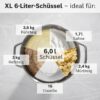 Robot de bucătărie planetar BOSCH Serie 8 MUMS8 Scale MUMS8ZS13, 1800W (7 trepte), Bol inox șlefuit 6l cu mânere, Set patiserie, Cântar, Cronometru, SoftStart, AirCooling, Carcasă metalică, Pearl Silver