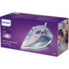 Fier de călcat cu abur Philips Azur Seria 7000 DST7011/20, 2600W, Continuu 45g/min, Jet 220g, Rezervor 300ml, Talpă SteamGlide Plus, C2m, G1.67kg, Light Blue
