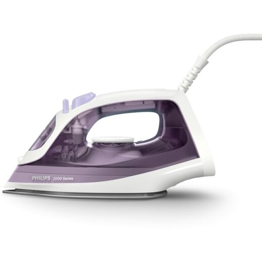 Fier de călcat cu abur Philips Seria 2000 DST2020/30  2000W  Continuu 25g/min  Jet 110g  Rezervor 250ml  Talpă ceramică  C1.9m  G0.98kg  Light Purple