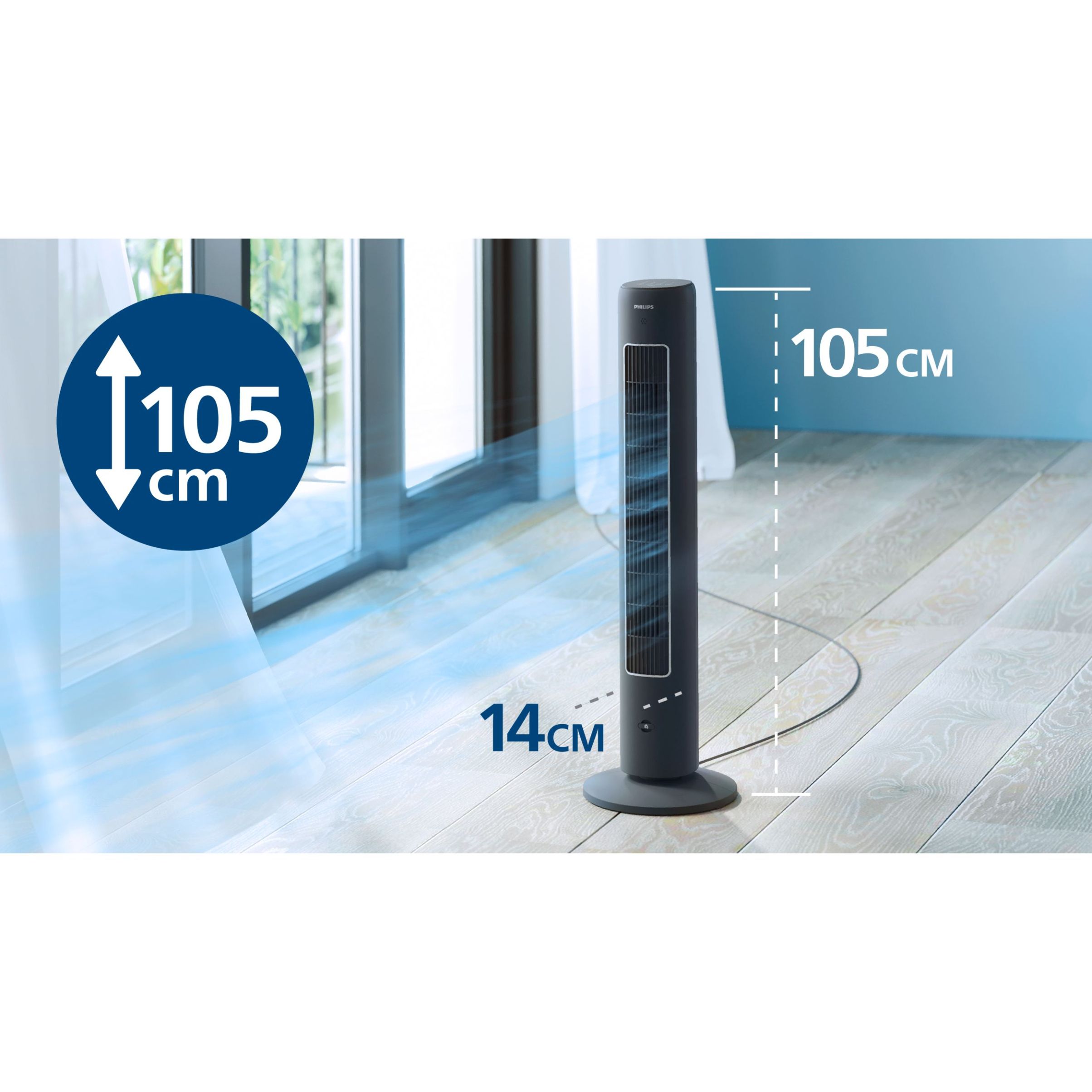 Ventilator turn Philips Seria 5000 CX5535/11, Dark Gray