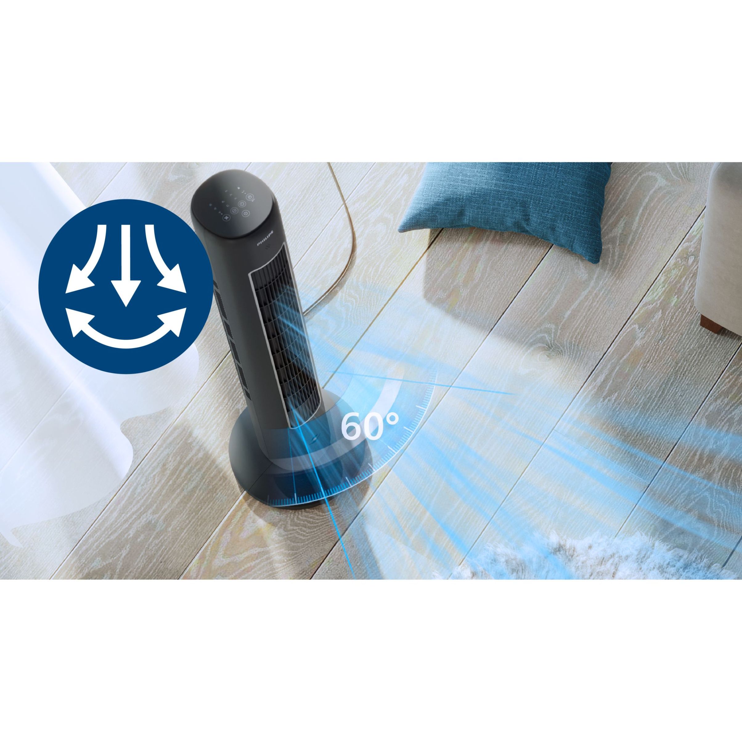 Ventilator turn Philips Seria 5000 CX5535/11, Dark Gray