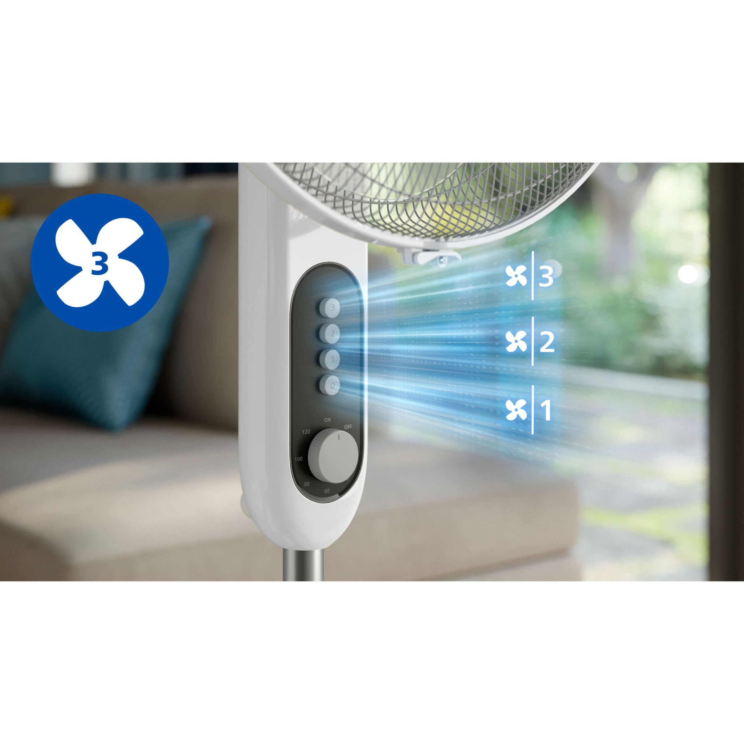 Ventilator cu piedestal Philips Seria 1000 CX1220/00