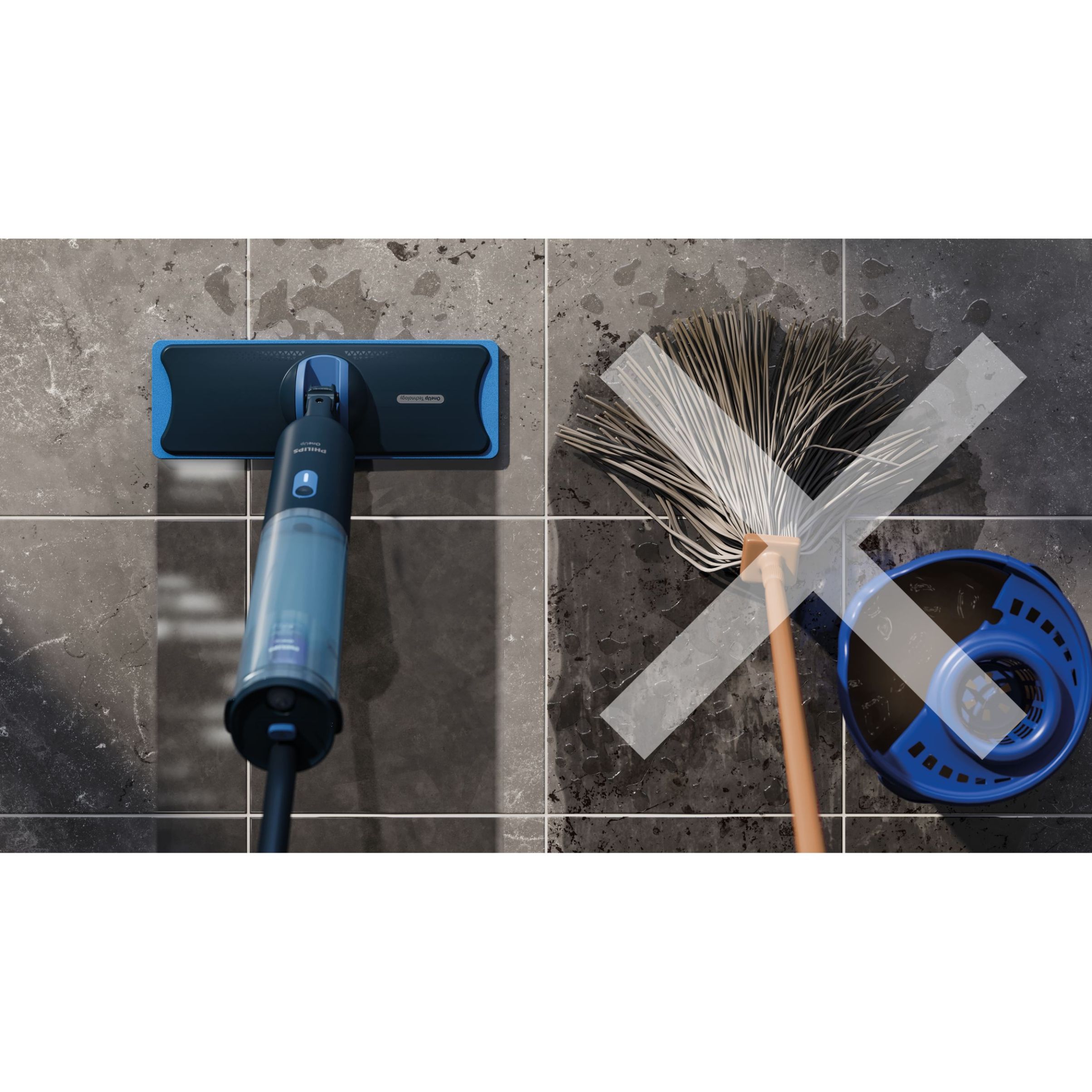 Mop electric Philips OneUp Seria 3000 XV3101/01