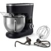 Robot de bucătărie planetar Philips Seria 7000 HR7962/21, 1000W (8 trepte, Pulse), Bol inox 5.5l, Blender sticlă 1.5l, ProKnead, Timer, Iluminare, Bază metalică, Protecție termică motor, HomeID, G9.93kg