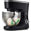 Robot de bucătărie planetar Philips Seria 7000 HR7962/21, 1000W (8 trepte, Pulse), Bol inox 5.5l, Blender sticlă 1.5l, ProKnead, Timer, Iluminare, Bază metalică, Protecție termică motor, HomeID, G9.93kg