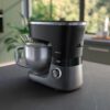 Robot de bucătărie planetar Philips Seria 7000 HR7962/21, 1000W (8 trepte, Pulse), Bol inox 5.5l, Blender sticlă 1.5l, ProKnead, Timer, Iluminare, Bază metalică, Protecție termică motor, HomeID, G9.93kg