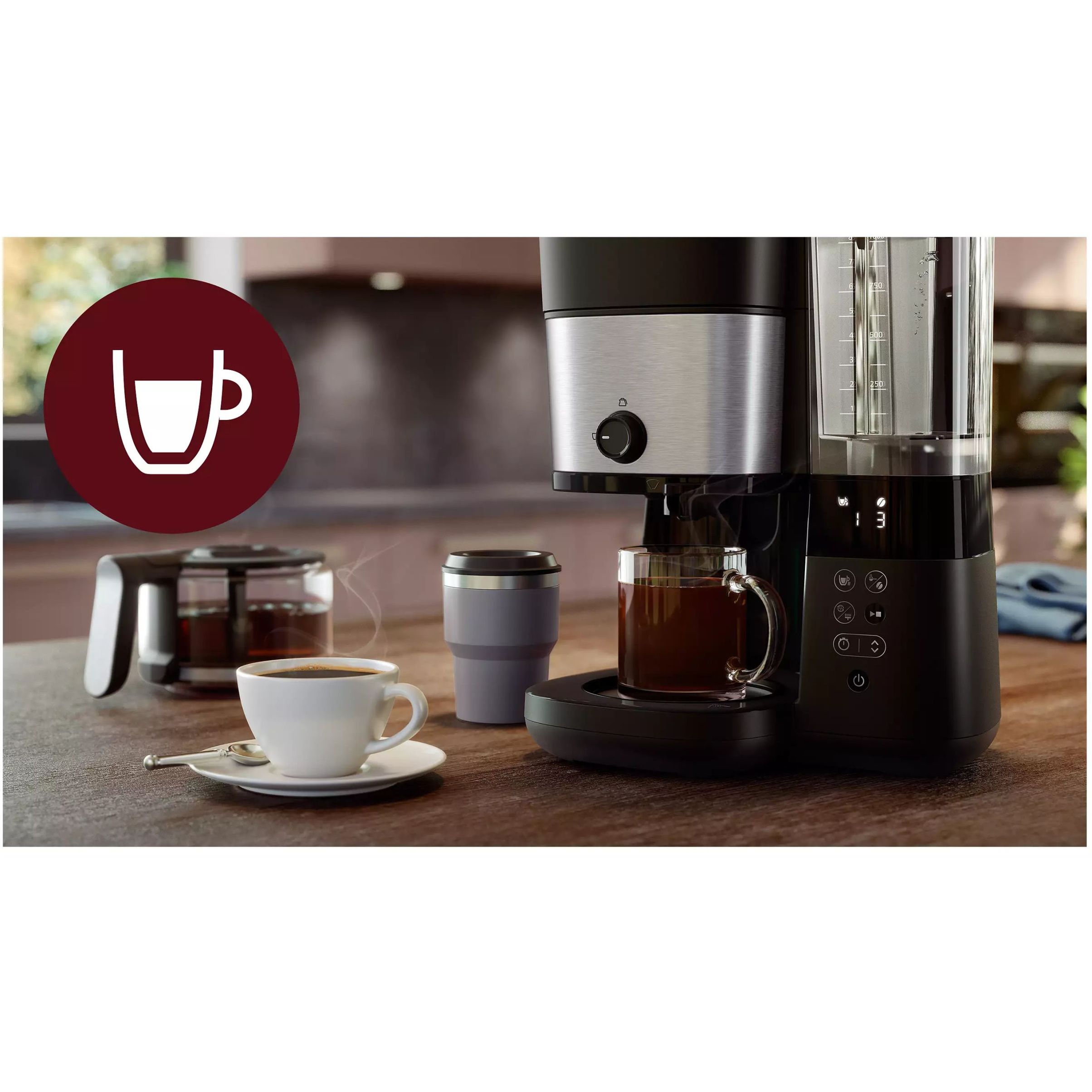 Cafetieră cu râșniță inclusă Philips All-in-1 Brew HD7900/90