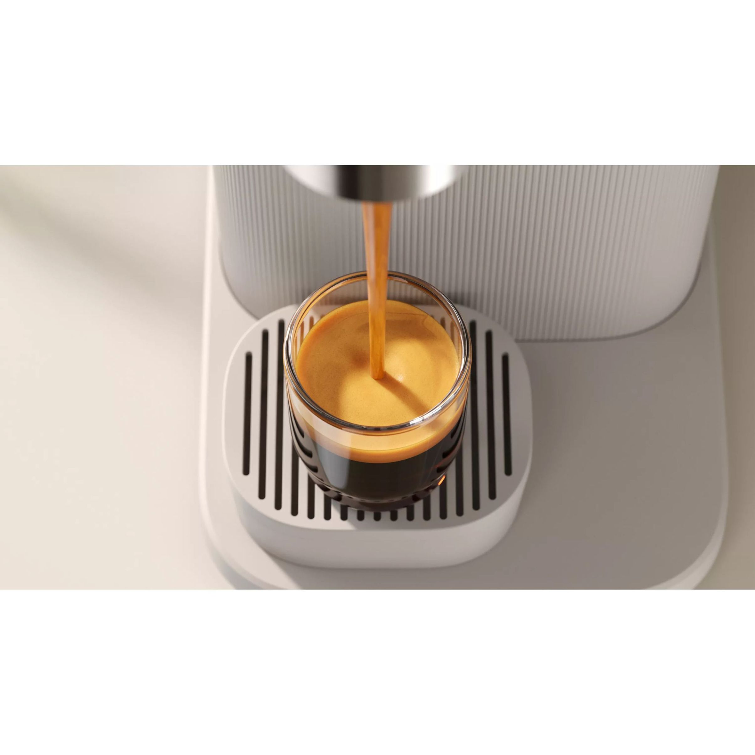Espressor manual Philips Baristina BAR300/00  16 bar  Râșniță ceramică  Boabe 170gr  Rezervor 1.2l  Platformă pentru cești  Oprire automată  Espresso și Lungo  Portafiltru alb  Milky White