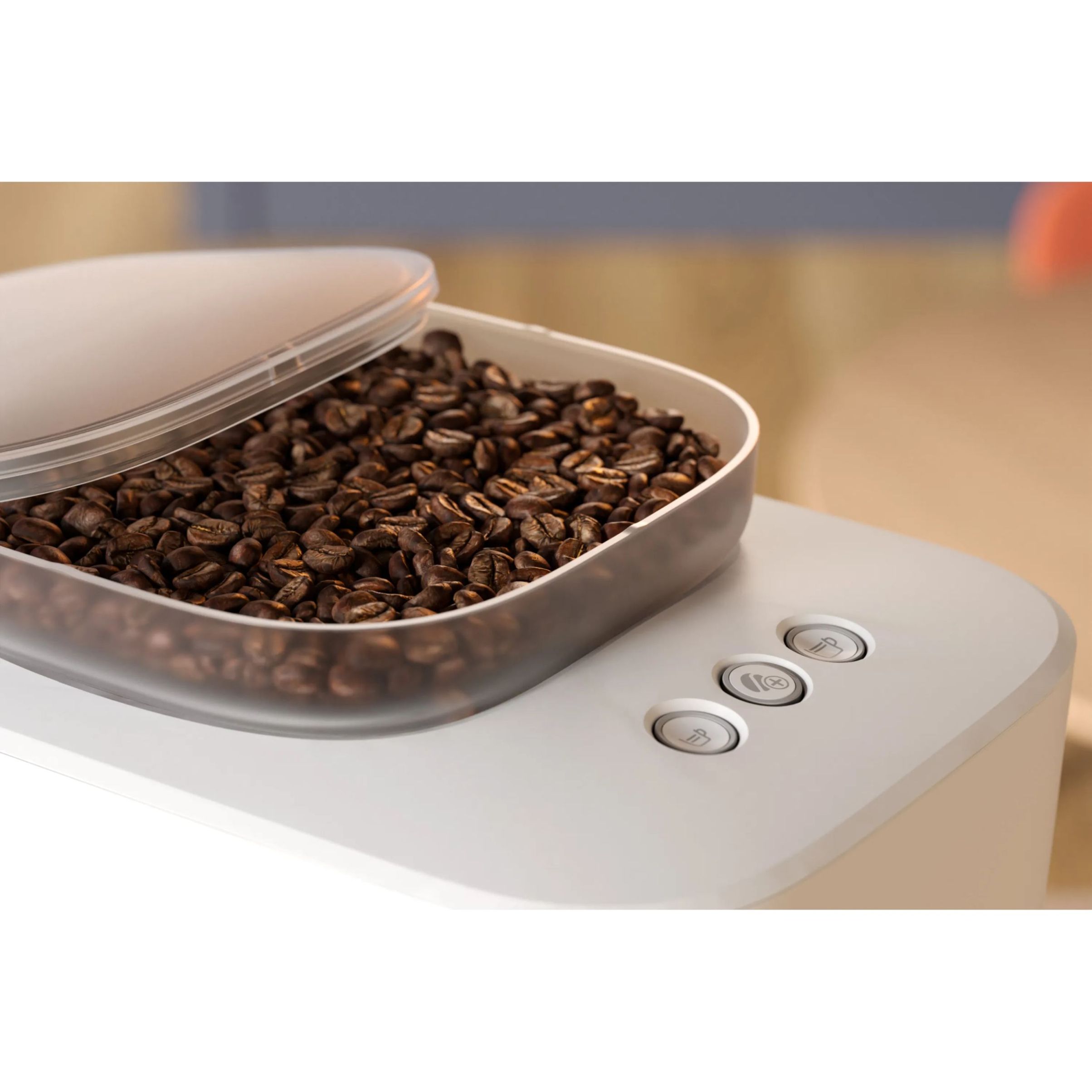 Espressor manual Philips Baristina BAR300/03  16 bar  Râșniță ceramică  Boabe 170gr  Rezervor 1.2l  Platformă pentru cești  Oprire automată  Espresso și Lungo  Portafiltru galben  Milky White