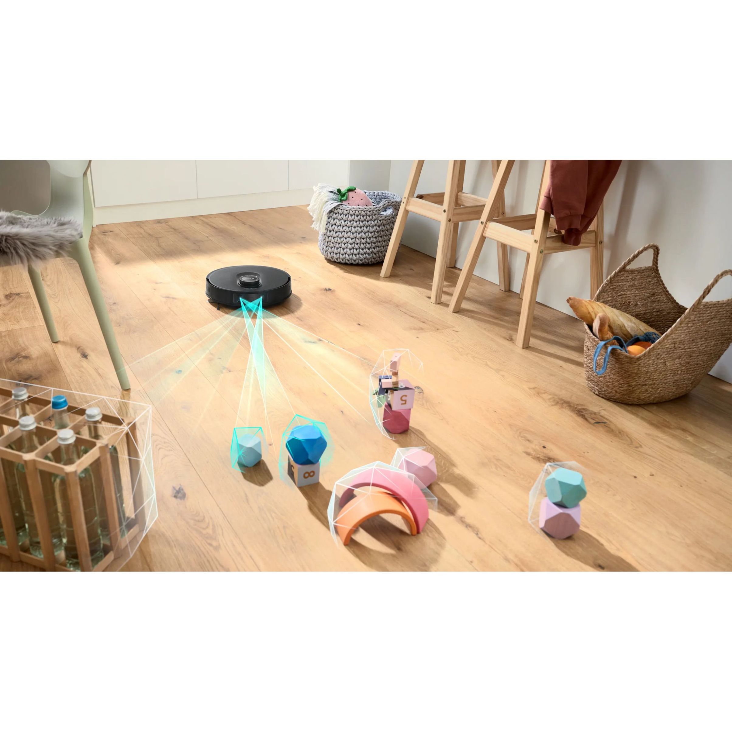Aspirator robot BOSCH Spotless Max BCRDW3B, Apă 55ml, Rezervor 0.3l, Perie Carbon Power, Funcție Reduced Tangling, Navigare ușoară, Negru