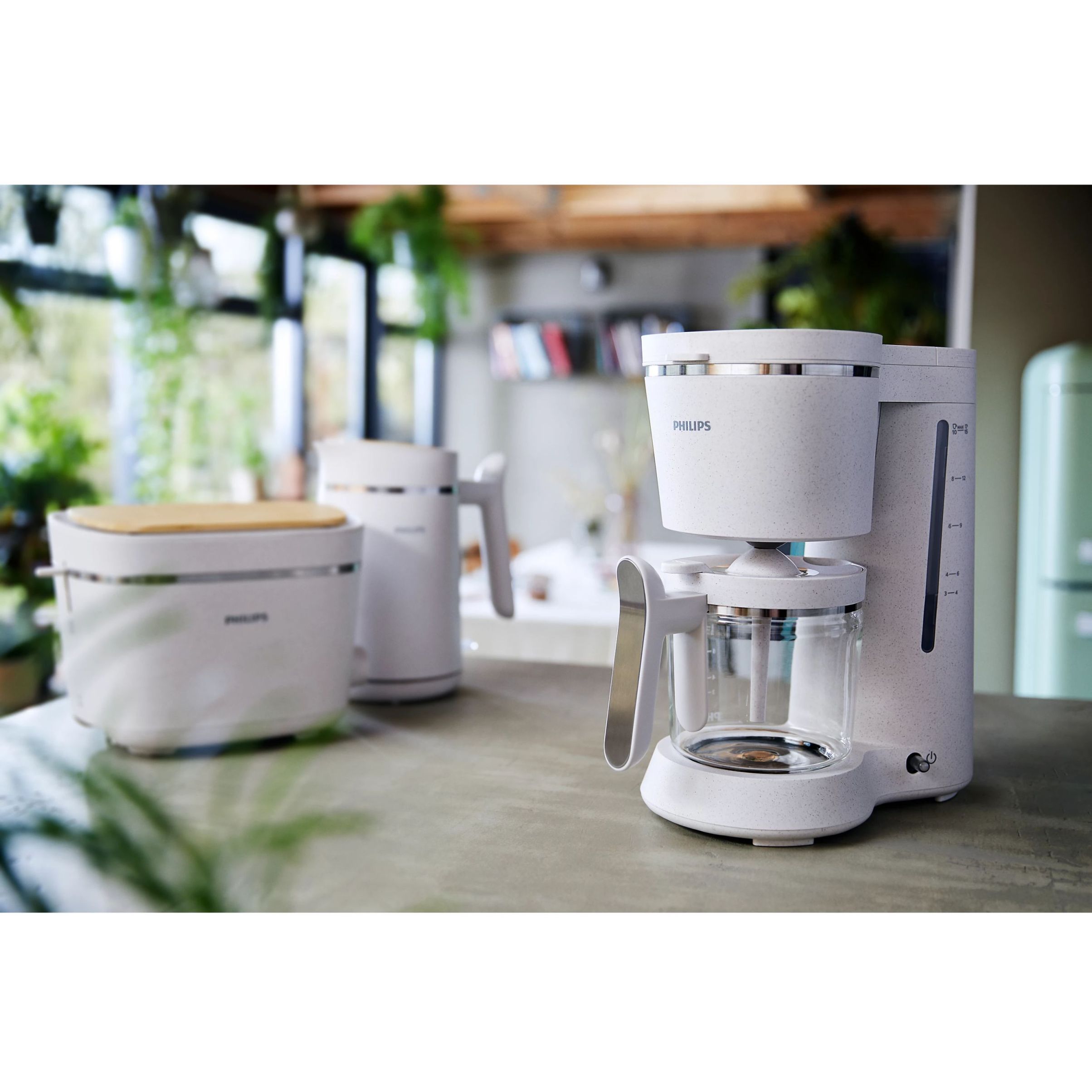 Cafetieră Philips Eco Conscious Seria 5000 HD5120/00  White Silk