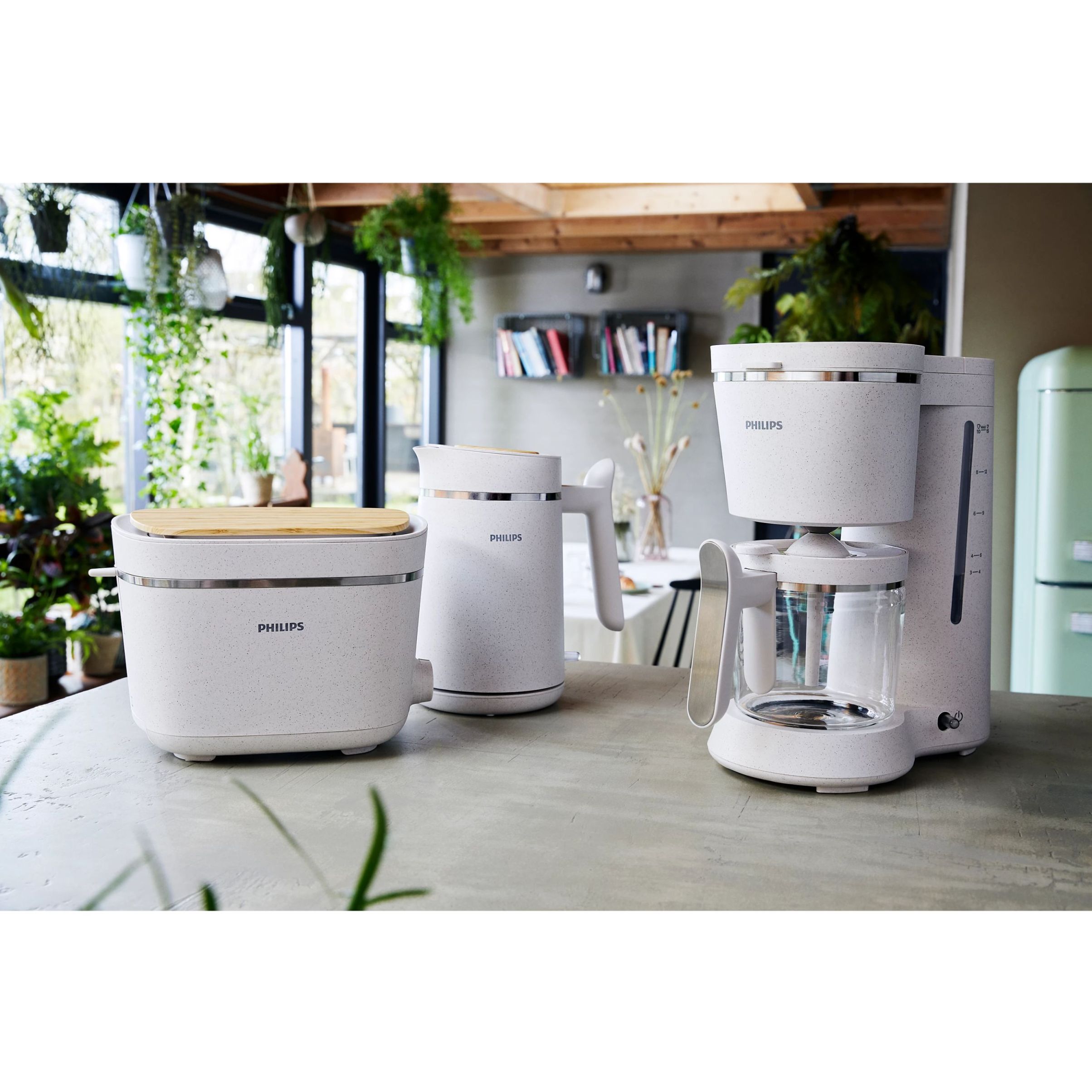 Cafetieră Philips Eco Conscious Seria 5000 HD5120/00  White Silk