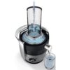 Storcător de fructe centrifugal Philips Viva HR1855/70, 800W (o viteză), Capacitate 2l, Tub alimentare XL 7.5cm, Cană 800ml, Cablu 1m, Sită QuickClean, Curățare rapidă Pre-Clean, Funcție anti-picurare, 78dBA, Blac