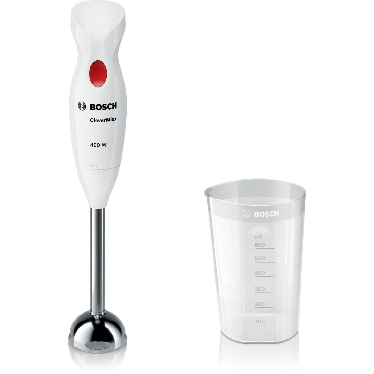 Blender de mână BOSCH CleverMixx MSM24100, 400W, Alb