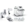 Robot de bucătărie planetar BOSCH Serie S2 MUMS2 MUMS2AW21  700W (4 trepte)  Bol plastic 3.8l  Set de patiserie  Soft Start  Design compact  Control electronic al puterii  G4.4kg  Fully White