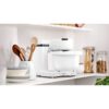 Robot de bucătărie planetar BOSCH Serie S2 MUMS2 MUMS2AW21, 700W (4 trepte), Bol plastic 3.8l, Set de patiserie, Soft Start, Design compact, Control electronic al puterii, G4.4kg, Fully White