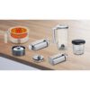 Robot de bucătărie planetar BOSCH Serie S2 MUMS2 MUMS2AW21, 700W (4 trepte), Bol plastic 3.8l, Set de patiserie, Soft Start, Design compact, Control electronic al puterii, G4.4kg, Fully White
