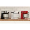 Robot de bucătărie planetar BOSCH Serie S2 MUMS2 MUMS2AW21, 700W (4 trepte), Bol plastic 3.8l, Set de patiserie, Soft Start, Design compact, Control electronic al puterii, G4.4kg, Fully White
