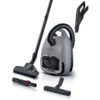 Aspirator cu sac BOSCH Serie 6 BGB6X330  Aspirare uscată  600W  Sac 4l  Cablu 9.3m  4 roți  Filtru igienic lavabil HEPA  Telecomandă mâner  Iluminare LED  Perie mobilier  Perie parchet  75dBA  G4.3kg  Graphite