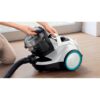 Aspirator fără sac BOSCH Serie 4 ProHygienic BGC21HYG1, Asp uscată, 550W, Praf 2l, Cablu 7m, 76dBA, Filtru UltraAllergy, Recipient praf cu dublă filtrare, Power AirCycle, Motor HighPower Airflow, 4.711kg, Alb