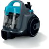 Aspirator fără sac BOSCH Serie 2 BGS05A221, 700W, 1.5l, Motor inovator HiSpin, Filtru igienic PureAir, Perie cu role multifuncțională, Ultra-compact, Derulator automat cablu, Stone Grey/Turquoise