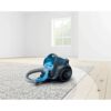 Aspirator fără sac BOSCH Serie 2 Cleann’n BGS05A220, Aspirare uscată, 700W, Praf 1.5l, Cablu 6m, Filtru igienic EPA12, Mâner ergonomic, AirCycle, Motor HiSpin, Perie cu clapetă, 78dBA, G4.4kg, Laguna Blue