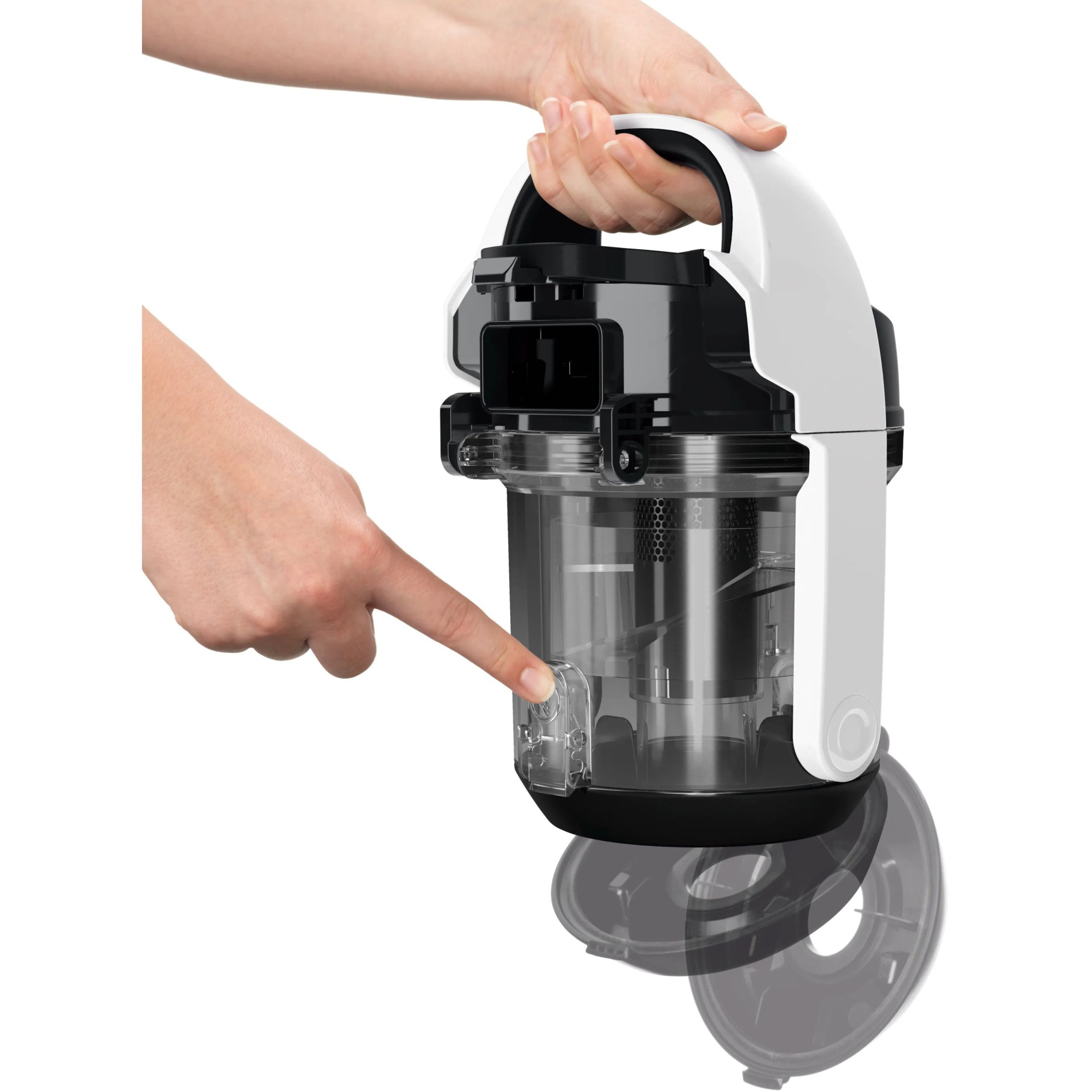 Aspirator fără sac BOSCH Serie 2 Cleann’n BGS05A222, Asp uscată, 700W, Praf 1.5l, Cablu 6m, 78dBA, Filtru igienic EPA12, Mâner ergonomic, 3 roți, AirCycle, HiSpin, Perie cu clapetă, 4.4kg, White
